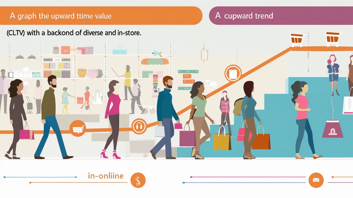 Frau, die anhand von Diagrammen auf einem Laptop die Customer Lifetime Value (CLTV) Berechnung analysiert