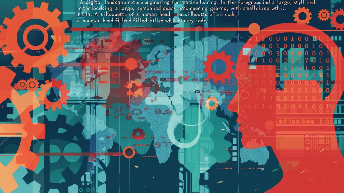 Feature-Engineering-Methoden für maschinelles Lernen, dargestellt in einer informativen Grafik