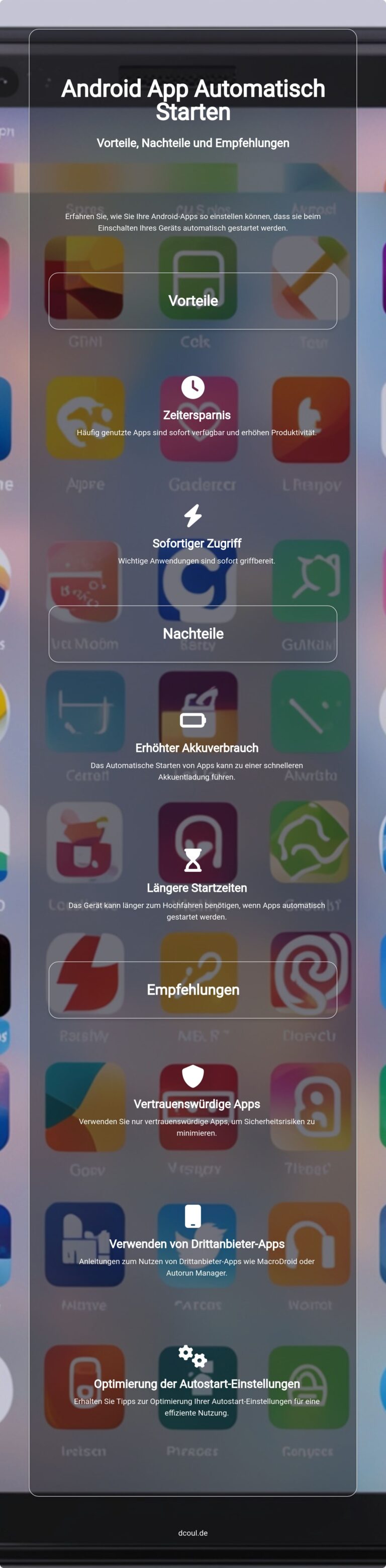 Anleitung Android App Automatisch Starten Tipps dcoul.de
